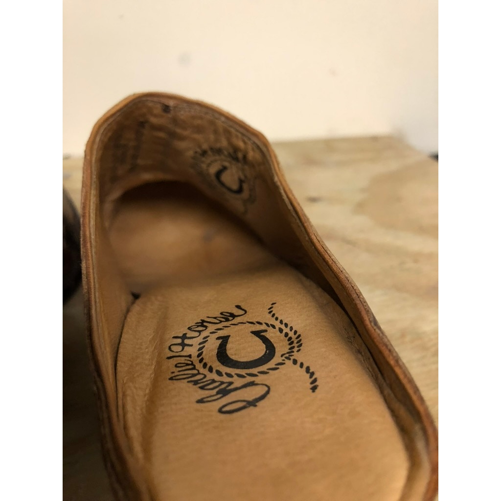 Lucchese Charlie 1 Horse Mules 7.5b Brown Western Boho Boots Southwestern — image 4 of 8